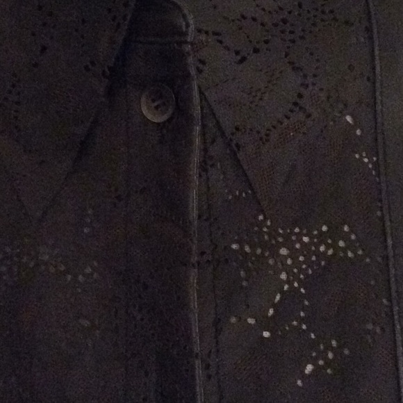 Leather Shirt Jacket - Picture 3 of 5